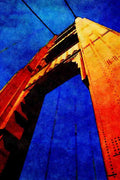 791093 Golden Gate Bridge, The South Tower, San Francisco, California, U.S.A. A4 Limited Edition Watercolour Print