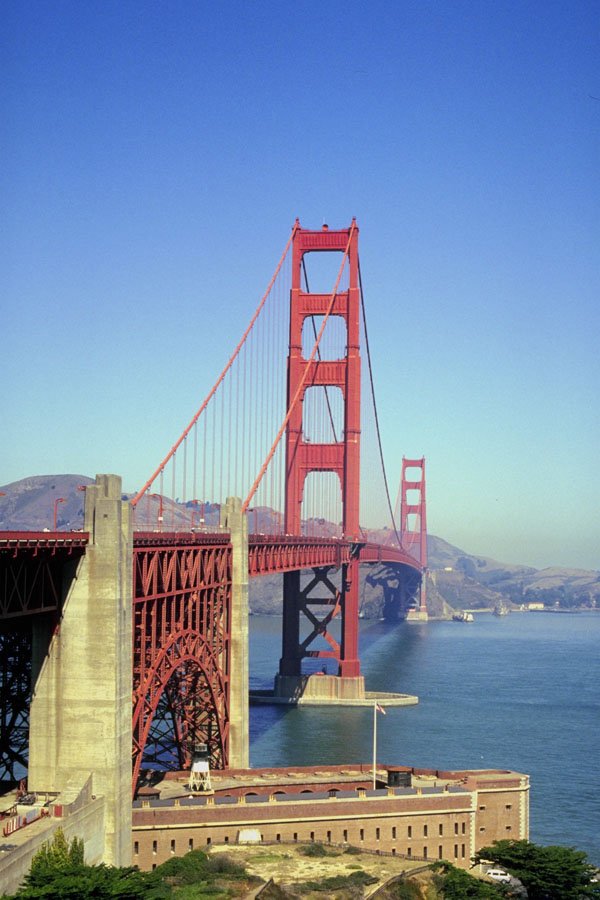 791096 Golden Gate Bridge, San Francisco, California, U.S.A. A4 Photo Print