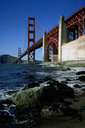 791098 Golden Gate Bridge From South Side Beach, San Francisco, California, U.S.A. A4 Photo Print
