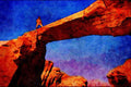 792002 Stone Bridge, Wadi Rum, Jordan A4 Limited Edition Watercolour Print