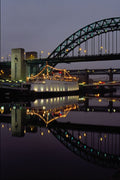 792011 Tyne Bridge And Tuxedo Royale Floating Night Club A4 Photo Print