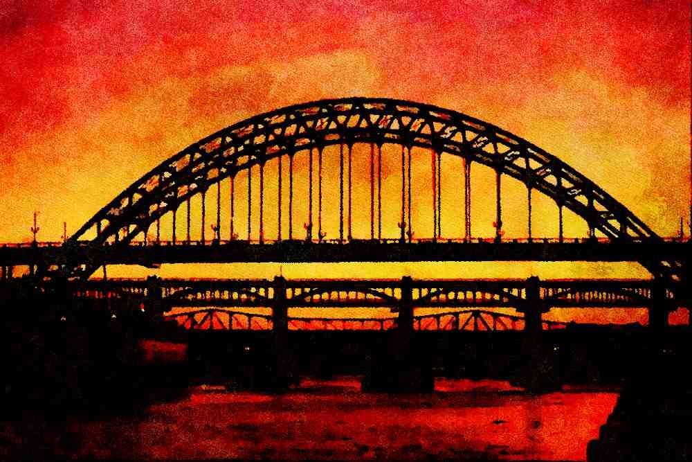 792012 Tyne Bridge, Newcastle, England A4 Limited Edition Watercolour Print