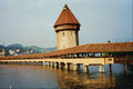 792014 Kapelbruke Chapel Bridge, Lucerne, Switzerland A4 Photo Print