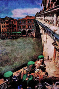792015 Rialto Bridge On The Grand Canal A4 Limited Edition Watercolour Print