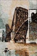 792016 Forth Railway Bridge From South Queensferry A4 Limited Edition Watercolour Print