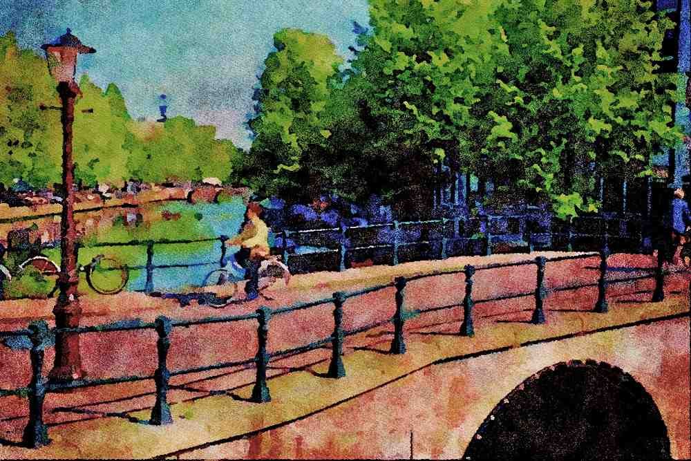792021 Keizers Gracht, Amsterdam A4 Limited Edition Watercolour Print