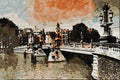 792022 Blauwbrug _Blue Bridge_ A4 Limited Edition Watercolour Print