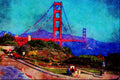 792028 Golden Gate Bridge, San Francisco, California, U.S.A. A4 Limited Edition Watercolour Print