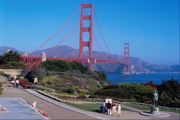 792028 Golden Gate Bridge, San Francisco, California, U.S.A. A4 Photo Print