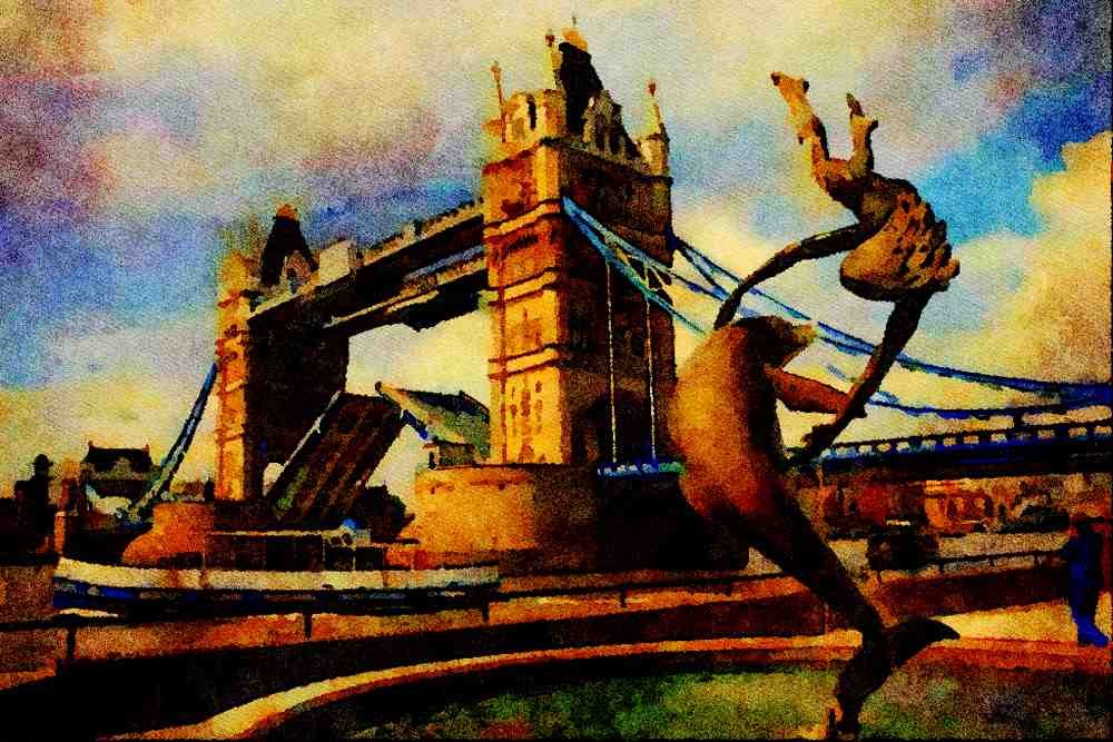 792029 Tower Bridge, London A4 Limited Edition Watercolour Print