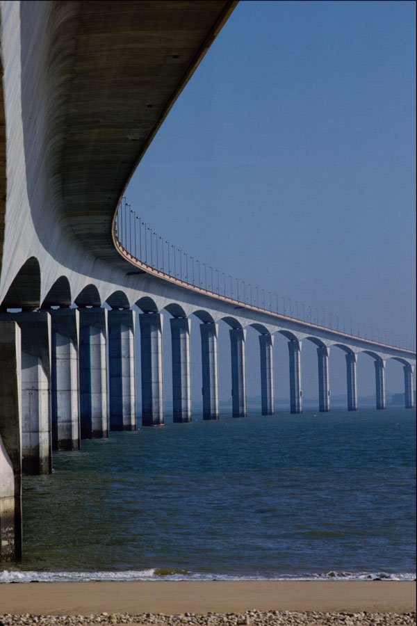 792031 Bridge Ile De Re, France A4 Photo Print