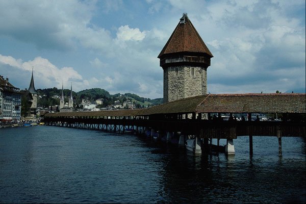 792037 Kapelbruke, Lucerne, Switzerland A4 Photo Print