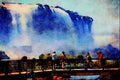 792038 Iguacu Falls, Brazil A4 Limited Edition Watercolour Print