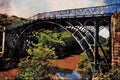 792041 The Original Iron Bridge, 1779 A4 Limited Edition Watercolour Print