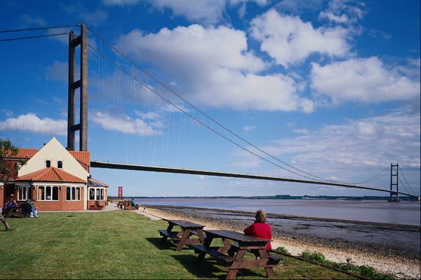 792043 Humber Bridge, From North Shore, U.K. A4 Photo Print