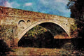 792046 Bridge Over River Tees, Middleton in Teesdale, U.K. A4 Limited Edition Watercolour Print
