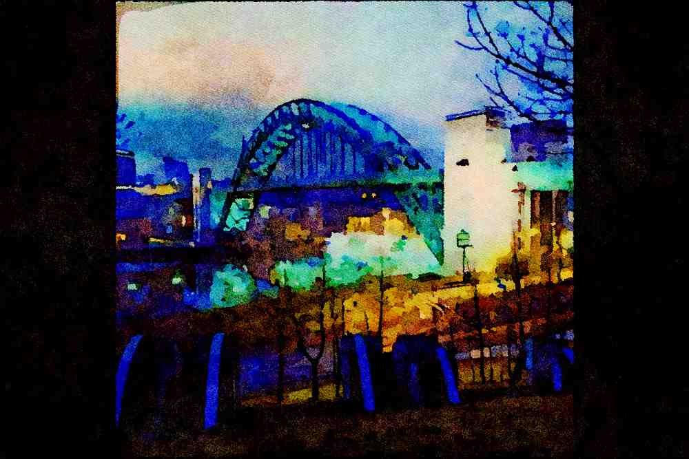 792066 Tyne Bridge, Newcastle Upon Tyne, England A4 Limited Edition Watercolour Print