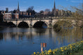 792068 The English Bridge Over The Severn, Shrewsbury, U.K. A4 Photo Print