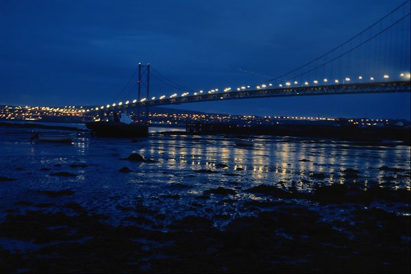 792070 Forth Road Bridge, Night A4 Photo Print