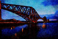 792071 Forth Rail Bridge A4 Limited Edition Watercolour Print