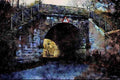 792074 Telfords Aqueduct At Market Drayton, Shropshire, U.K. A4 Limited Edition Watercolour Print