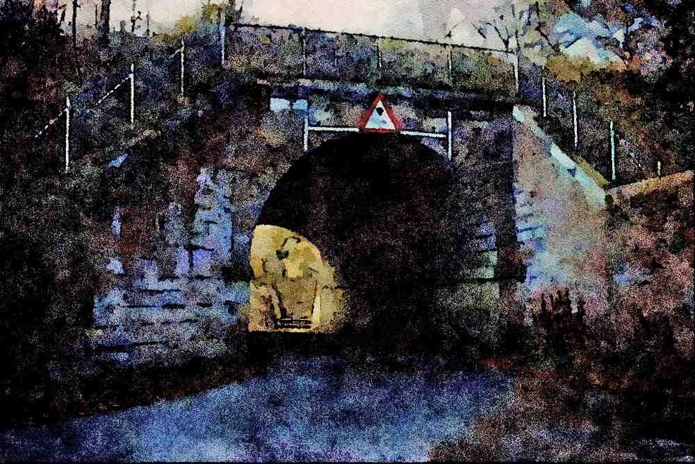 792074 Telfords Aqueduct At Market Drayton, Shropshire, U.K. A4 Limited Edition Watercolour Print