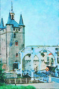 792075 Zierikzee, Zeeland, Netherlands A4 Limited Edition Watercolour Print