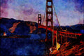 792081 Golden Gate Bridge, San Francisco, California, U.S.A. A4 Limited Edition Watercolour Print