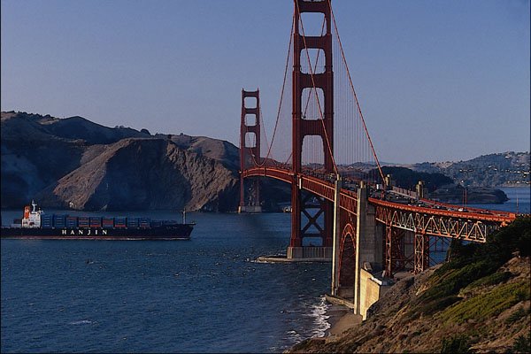 792081 Golden Gate Bridge, San Francisco, California, U.S.A. A4 Photo Print