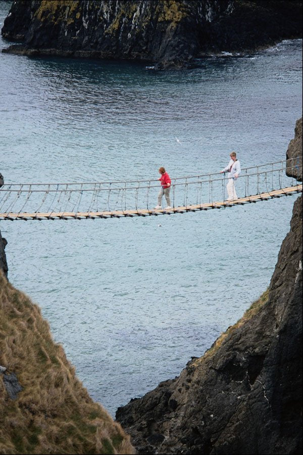 792093 Carrick A Rede Rope Bridge, Ballintoy, Co. Antrim, Ireland A4 Photo Print