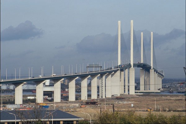 792094 The Queen Elizabeth Bridge, Dartford, England A4 Photo Print