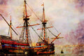 793002 Tall Ship A4 Limited Edition Watercolour Print
