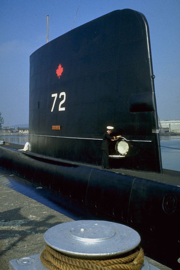 793003 Canada's Submarine In Port At Halifax, Nova Scotia, Canada A4 Photo Print