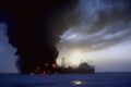 793004 Tanker, On Fire A4 Photo Print