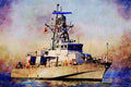 793011 U.S. Cruiser A4 Limited Edition Watercolour Print
