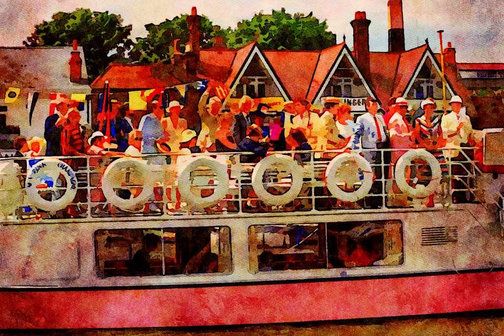793020 Party Time A4 Limited Edition Watercolour Print