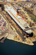 793044 Queen Elizabeth II In King George V Graving Dry Dock, Southampton, U.K. A4 Photo Print
