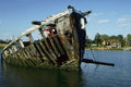 793051 Rotting Hulk At St. Osyth Creek, Essex, U.K. A4 Photo Print
