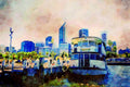 793058 Perth, Australia A4 Limited Edition Watercolour Print