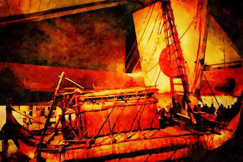 793062 Kon Tiki Oslo, Norway A4 Limited Edition Watercolour Print