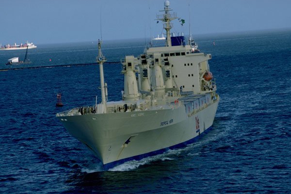 793064 Cargo Ship Passing Through The Panama Canal A4 Photo Print