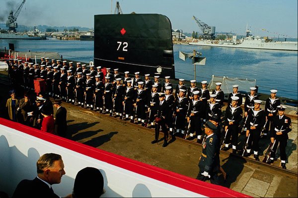 793080 Canada's Newly Christened Sub, Chatham, England A4 Photo Print