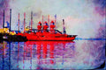 793081 Trinity Lightships, At The Breakers A4 Limited Edition Watercolour Print