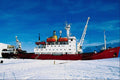 793082 RRS Bransfield Docked At Maggies Ditch, Antarctica A4 Photo Print