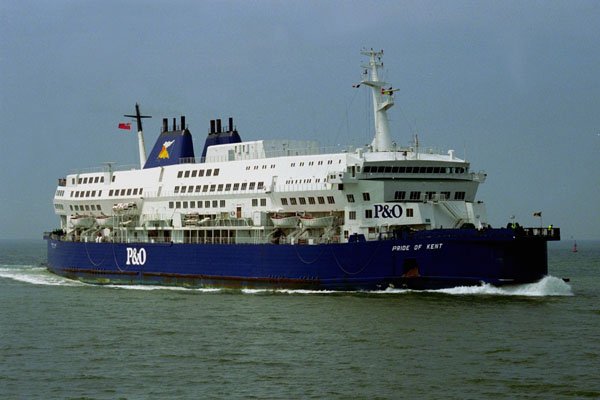 793088 P & O Ferry, Newly Stretched Entering Port De Calais, France A4 Photo Print