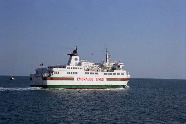 793097 Emeraude Line's Solidor 2 Leaving St. Helier, Jersey, U.K. A4 Photo Print