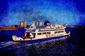 793098 Wightlink's _St. Faith_ A4 Limited Edition Watercolour Print