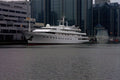 793099 A Private Yacht In London's Docklands A4 Photo Print