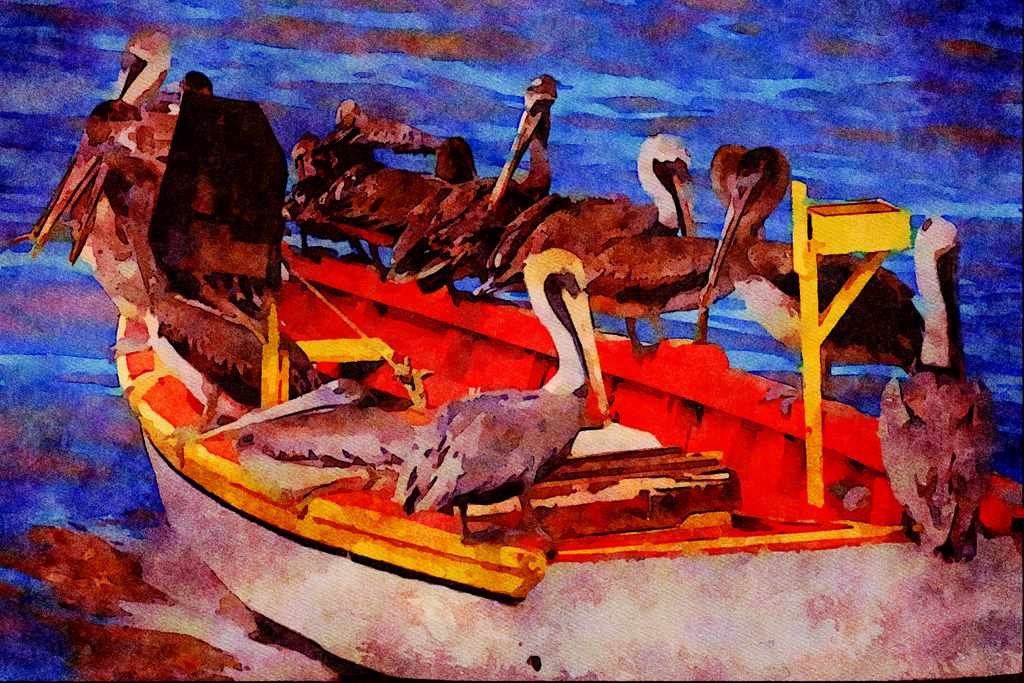 794010 Resting Time, Venezuela A4 Limited Edition Watercolour Print