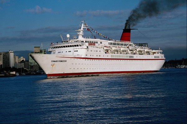 794011 Cruise Ship Cunard Princess  A4 Photo Print